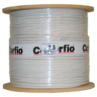 Cabo Flexível Corfio 2,5mmx900m Bobina 750V Branco
