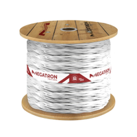 Cordão Torcido Megatron 2x4,0mmx500m Bobina 300V Branco