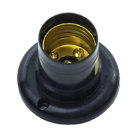 Soquete Thompson Fixo De Teto 250V Preto - Embalagem com 50 Unidades