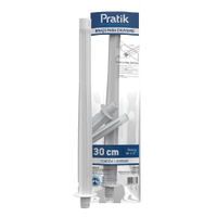 Braço para Chuveiro Pratik 30cm Branco 3008-E30PK