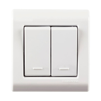 Interruptor Sobrepor Lizflex Tramontina 2teclas Simples 10a Branca