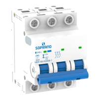 Disjuntor Soprano SHB Din 3P 40A Curva C Cemig Branco