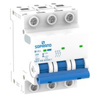 Disjuntor Soprano SHB Din 3P 50A Curva C Cemig Branco
