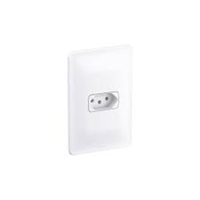 Tomada Pial Zeffia 2P + T 10A 250V Com Placa Branca