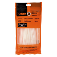 Abraçadeira Nylon Nove54 140mmx2,5mm Branco - Embalagem 100 Unidades
