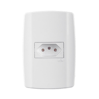Tomada Slim Ilumi 2P+T 10A com Placa 4x2P