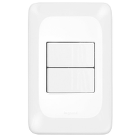 Interruptor Pial Pop 1 Tecla Simples + 1 Tecla Paralelo com Placa 4X2