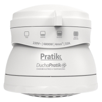 Chuveiro Ducha Pratik 4t+ 4 Temperaturas, 5500W, Branco