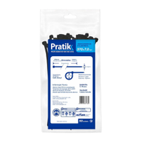 Abraçadeira Nylon Pratik 370x7,0mm Preto - Embalagem com 50 Unidades