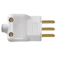 Pino Macho Ilumi Prensa Cabo 2P+T, 10A, 250V, Cinza Sm