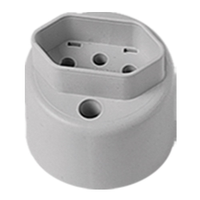 Tomada Redonda Sobrepor Ilumi 2P+T, 10A, 250V, Cinza Sm