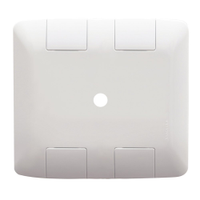 Placa Aria Tramontina 4x4 com Furo 9,5mm Branco