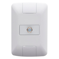 Tomada Aria Tramontina para Antena TV Sat com placa Branco
