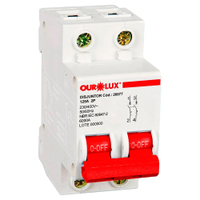 Disjuntor Ourolux Din 2P 125A Branco