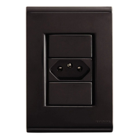 Tomada Liz Tramontina 2p+T 20A Com Placa 4x2 Grafite