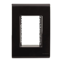 Placa Liz Tramontina 3 Modulos 4X2 Grafite