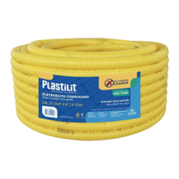 Eletroduto Plastilit PVC Flexível Corrugado - 20mmx10m Amarelo