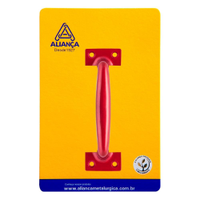 Cartela puxador alca 86127 120mm vermelho Alianca Metalurgica
