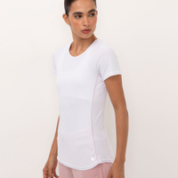 Blusa esportiva com recorte branco