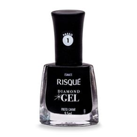 Esmalte Risqué Cremoso Diamond Gel Preto Caviar Avulso 9,5ml