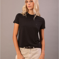 Camiseta Feminina Visco Lycra Calvin Klein Jeans - Preto Camiseta Feminina Visco Lycra Calvin Klein Jeans Preto g