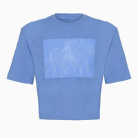 Camiseta Menina Relevo 3d - Lavanda Camiseta Menina Relevo 3d Lavanda 6