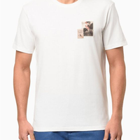 Camiseta Masculina Manga Curta Palm Trees - Off White Camiseta Masculina Manga Curta Palm Trees Off White Pp