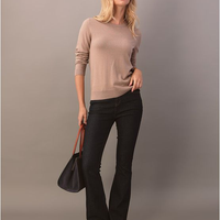 Tricot Feminino Cashmere Calvin Klein Jeans - Caqui Medio Tricot Feminino Cashmere Calvin Klein Jeans Caqui Medio m