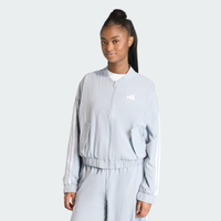 Jaqueta Bomber Malha Essentials Três Listras Lifestyle Mulher adidas
