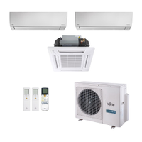 Ar-Condicionado Multi Split Inverter Fujitsu 23.000 (2x Evap HW 9.000 + 1x Evap Cassete 4 Vias 12.000) Quente/Frio 220V
