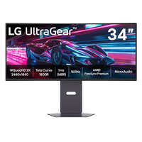 Monitor Gamer LG UltraGear Curvo 34G600A-B 34" QuadHD 2K, UltraWide 1800R, 160Hz, 1ms (MBR), AMD FreeSync Premium, HDR10, MaxxAudio - 34G600A-B