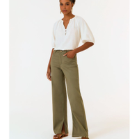 Calça Sarja Reta Fenda Soft