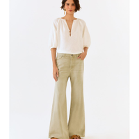 Calça Sarja Wide Leg Used