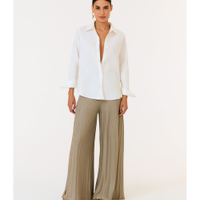 Calça Tricot Plissada