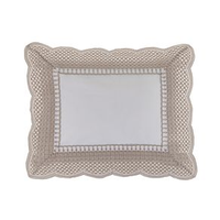 Almofada 300 Fios Martorana Branco/Legno 30cm x 40cm