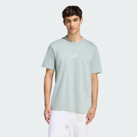 Camiseta Essentials de Malha Simples com Logotipo Pequeno Homem adidas