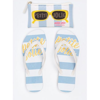 Chinelo Petite Jolie Fresh White/Listra Light Blue PJ7426 38