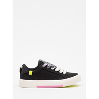 Tênis Petite Jolie Pump Preto/Amarelo Neon PJ7535 33-4