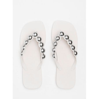 Chinelo Petite Jolie Refresh Bold White/Níquel PJ7631 35
