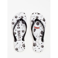 Chinelo Petite Jolie Fresh Preto/White/Dog 7 PJ6969 38