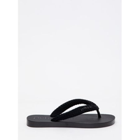 Chinelo Petite Jolie Fresh Crochê Preto PJ7766 33-4