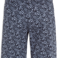 Bermuda Chino Em Linho Estampado - Azul