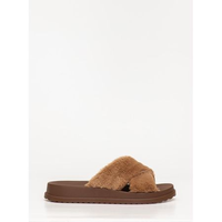 Chinelo Petite Jolie Smash Fur Chocolate PJ7709 33-4