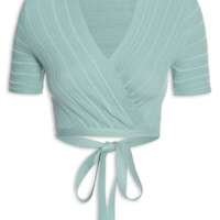 Blusa Cropped Amarração - Verde