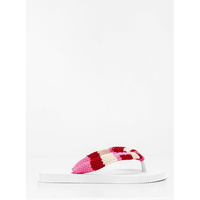 Chinelo Petite Jolie Fresh Crochê White/Chiclete PJ7766 36