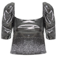 Blusa Feminina Metalizada - Prata