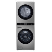 WashTower AI DD Máquina que Lava e Seca 17kg, 220V - Aço Escovado - WK17VS6A