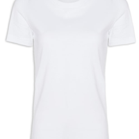 Blusa Feminina Manga Curta - Branco