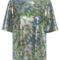 Camisetão Carnaval Paetê - Prata
