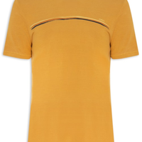 Camiseta Masculina Mnagas Curtas - Amarelo